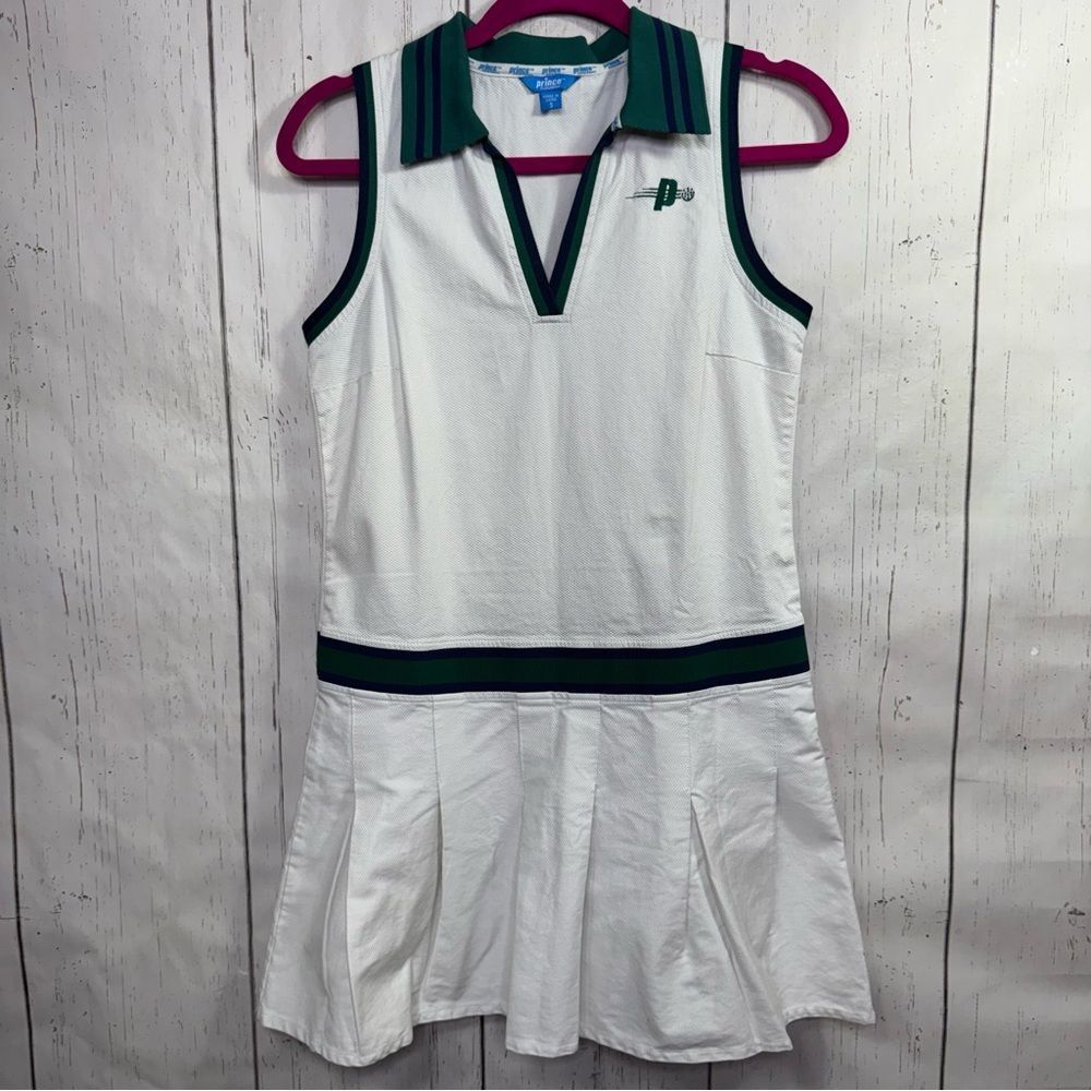 Prince Pickleball White Pleated Sport Mini Dress Size S Tennis Core Preppy Golf
